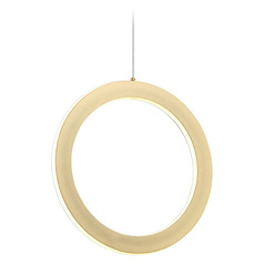 Matteo Lighting Victoria Brushed Gold LED Pendant Light