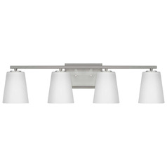 Progress Lighting Vertex Brushed Nickel Bathroom Light
