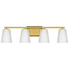 Progress Lighting Vertex Brushed Gold Bathroom Light