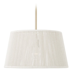 Capital Lighting Tara Matte Brass Pendant Light with Empire Shade