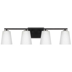 Progress Lighting Vertex Matte Black Bathroom Light