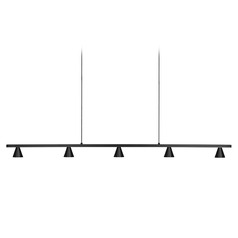 Kuzco Lighting Dune Black LED Island Light with Conical Shade