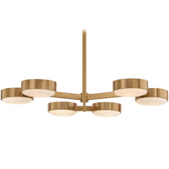Troy Lighting Rory Patina Brass LED Chandelier