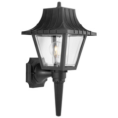 Progress Lighting 1-Light Textured Black Landscape Louver Trim