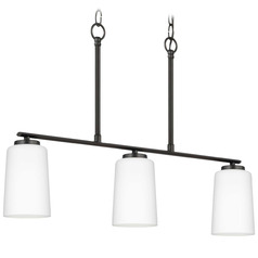 Progress Lighting Adley Matte Black Island Light
