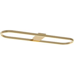 Afx Lighting Glo Satin Brass LED Flushmount Light