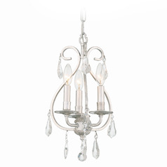 Crystorama Lighting Ashton Olde Silver Crystal Chandelier
