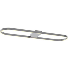 Afx Lighting Glo Satin Nickel LED Flushmount Light