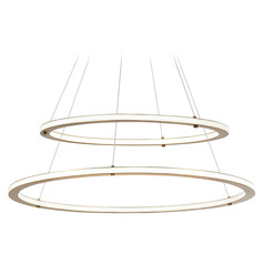 Matteo Lighting Victoria Brushed Gold LED Pendant Light