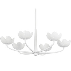 Troy Lighting Arcata Gesso White LED Chandelier