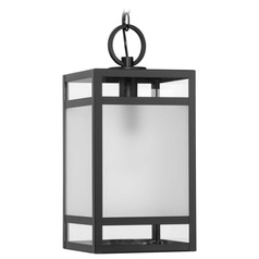Progress Lighting Parrish Matte Black Outdoor Hanging Light