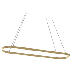 Afx Lighting Glo Satin Brass LED Island Light