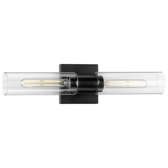 Progress Lighting Clarion Matte Black Vertical Bathroom Light