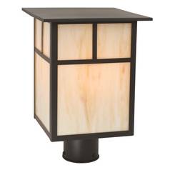 Craftsman Style Outdoor Post Light 13 Inches Tall