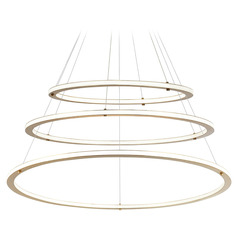Matteo Lighting Victoria Brushed Gold LED Pendant Light