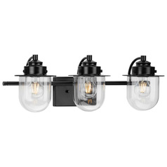 Progress Lighting Northlake Matte Black Bathroom Light