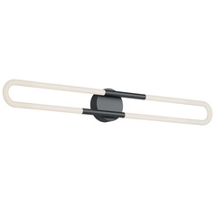 Afx Lighting Adel Black LED Vertical Bathroom Light