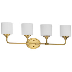 Progress Lighting Lynzie Brushed Gold Bathroom Light
