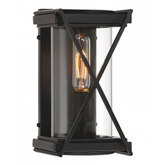 Minka Lavery Rolando Hidalgo Rockhill Dark Matte Black Outdoor Wall Light