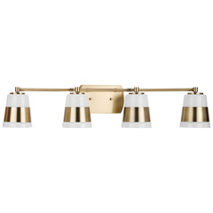 Progress Lighting Haven Vintage Brass Bathroom Light