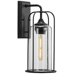 Progress Lighting Watch Hill Textured Black Outdoor Wall Light