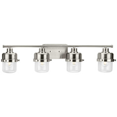 Progress Lighting Beckner Brushed Nickel Bathroom Light