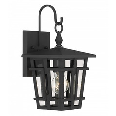 Minka Lavery Grand Fieldstone Sand Coal Black Outdoor Wall Light
