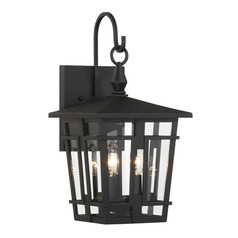 Minka Lavery Grand Fieldstone Sand Coal Black Outdoor Wall Light