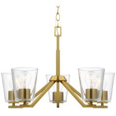 Progress Lighting Vertex Brushed Gold Chandelier