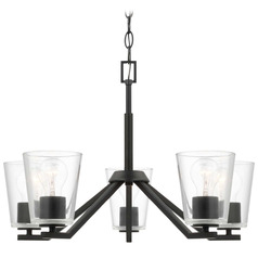 Progress Lighting Vertex Matte Black Chandelier