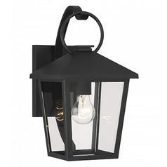Minka Lavery Grand Parkside Sand Coal Black Outdoor Wall Light