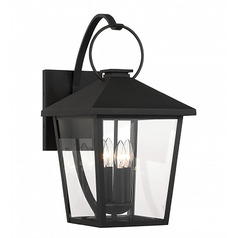 Minka Lavery Grand Parkside Sand Coal Black Outdoor Wall Light