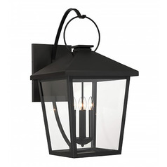 Minka Lavery Grand Parkside Sand Coal Black Outdoor Wall Light