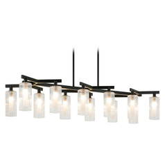Matteo Lighting Kristof Black LED Island Light