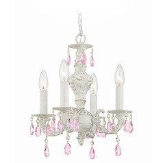 Crystorama Lighting Paris Market Antique White Crystal Chandelier