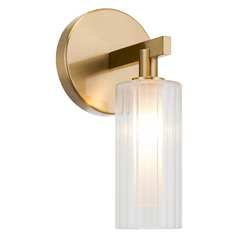 Matteo Lighting Kristof Aged Gold Brass LED Sconce