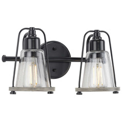 Progress Lighting Conway Matte Black Bathroom Light