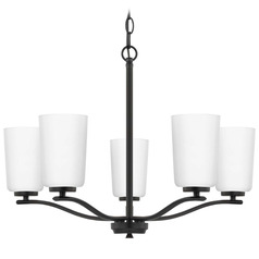 Progress Lighting Adley Matte Black Chandelier