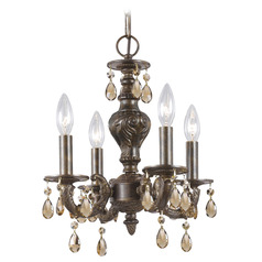Crystorama Lighting Paris Market Venetian Bronze Crystal Chandelier