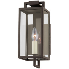 Troy Lighting Beckham Textured Bronze Outdoor Wall Light