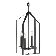 Progress Lighting Vertex Matte Black Pendant Light