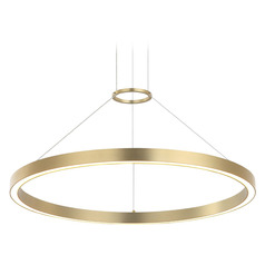 Matteo Lighting O'hara Brushed Gold LED Pendant Light
