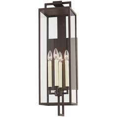 Troy Lighting Beckham Textured Bronze Outdoor Wall Light