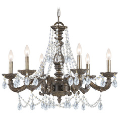 Crystorama Lighting Paris Market Venetian Bronze Crystal Chandelier