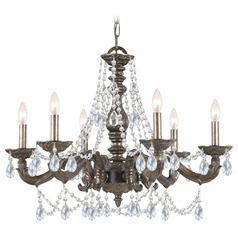 Crystorama Lighting Paris Market Venetian Bronze Crystal Chandelier