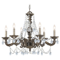 Crystorama Lighting Paris Market Venetian Bronze Crystal Chandelier