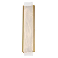 Et2 Celine Natural Aged Brass LED Vertical Bathroom Light