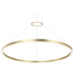 Matteo Lighting O'hara Brushed Gold LED Pendant Light