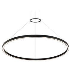Matteo Lighting O'hara Matte Black LED Pendant Light