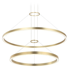 Matteo Lighting O'hara Brushed Gold LED Pendant Light